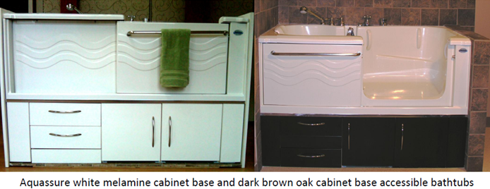 White and Drk brown cabinet base pic