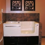 Safety Plus Active Living Spa - Dark Maple Veneer Cabinets and Right Hand Door